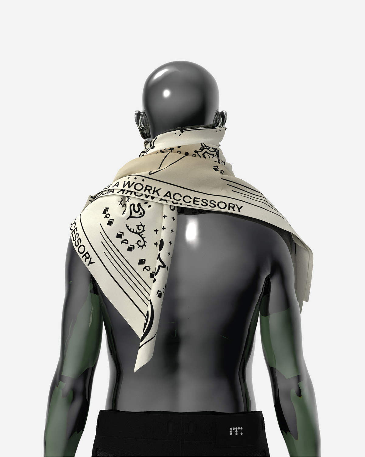 DIGITAL FADE OVERSIZED BANDANA