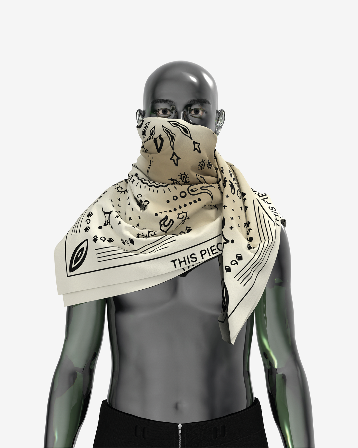 DIGITAL FADE OVERSIZED BANDANA