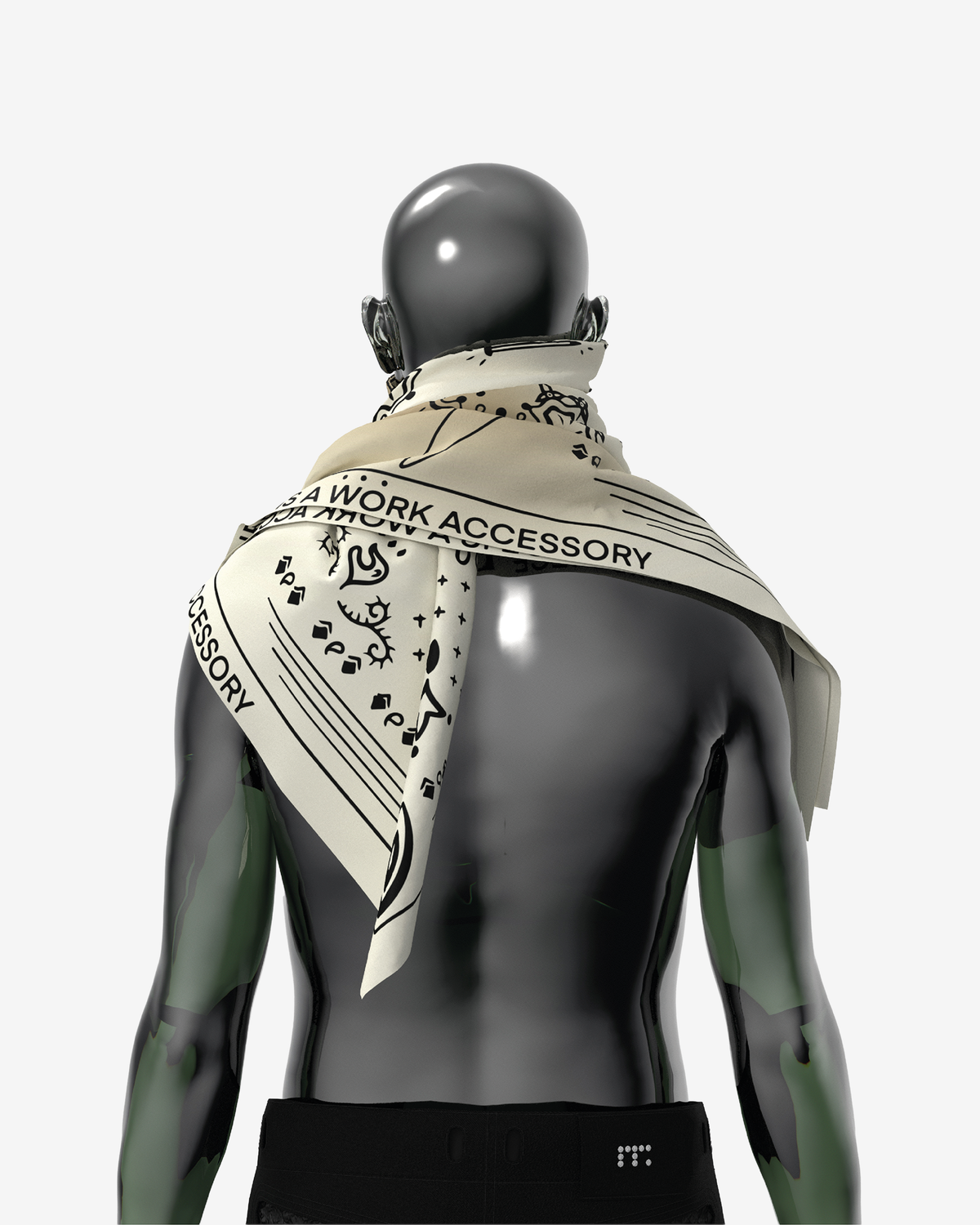 DIGITAL FADE OVERSIZED BANDANA